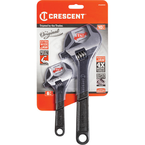 Wide-Jaw Wrench Set, Adjustable, 2 Pieces, Imperial Haskins Industrial Inc.