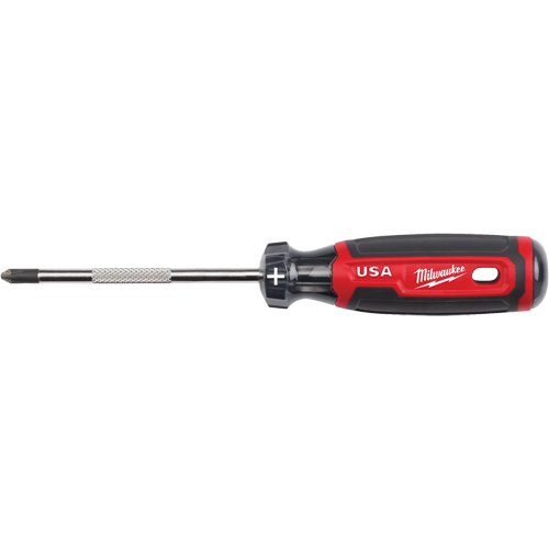 Phillips Screwdriver, #2 Tip, Round, 211 mm L, Cushion Grip Handle Haskins Industrial Inc.