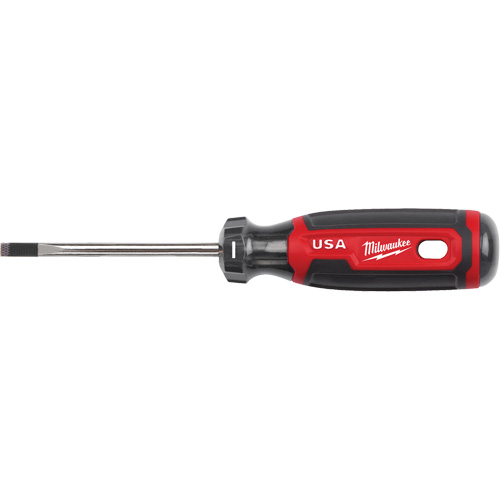 Cabinet Screwdriver, 3/16" Tip, Round, 170 mm L, Cushion Grip Handle Haskins Industrial Inc.