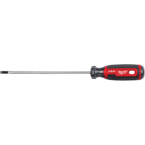 Cabinet Screwdriver, 3/16" Tip, Round, 254 mm L, Cushion Grip Handle Haskins Industrial Inc.