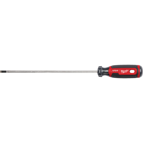 Cabinet Screwdriver, 3/16" Tip, Round, 279 mm L, Cushion Grip Handle Haskins Industrial Inc.
