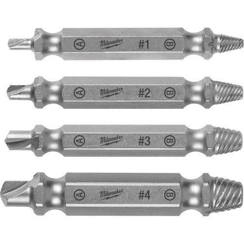 Jeu d'extracteurs &agrave; vis, Acier rapide, 4 Morcea Haskins Industrial Inc.