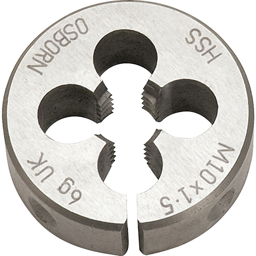 Split Circular Die, M10 X 1.5 Thread, High Speed Steel Haskins Industrial Inc.