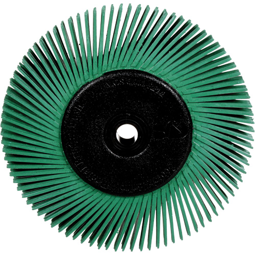 Brosses radiales bristle pour meuleuses d'&eacute;tabli, Grain 50X, 6" dia. Haskins Industrial Inc.