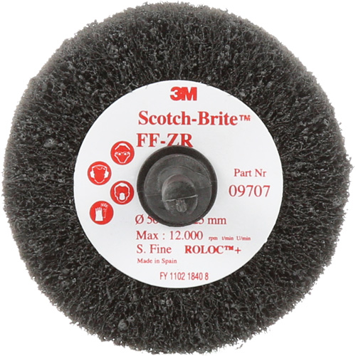 Brosse &agrave; lamelles pour la coupe et le polissage Scotch-Brite, Oxyde d'aluminium, Grain Fin, 2" x 1" x 1/4" Haskins Industrial Inc.