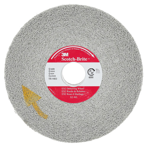 Scotch-Brite EXL Deburring Wheel, 6" x 1", 1"-8 Arbor, 1, Aluminum Oxide Haskins Industrial Inc.