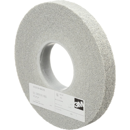 Scotch-Brite EXL Deburring Wheels, 8" x 1", 3" Arbor, Aluminum Oxide Haskins Industrial Inc.