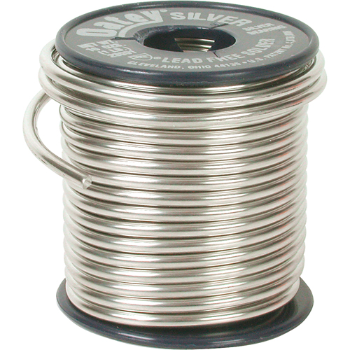 Plumbing Solder, Lead-Free, 60-100% Tin 1-5% Bismuth 1-5% Copper 1-5% Silver, Solid Core, 0.117" Dia. Haskins Industrial Inc.