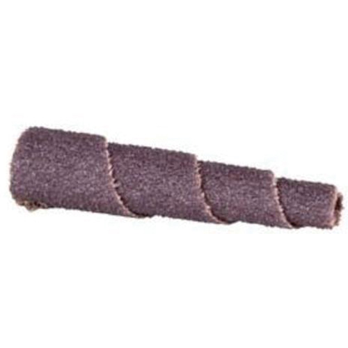 Cartouche de bande abrasive conique ALO, 80 Grain, 3/4" dia., Oxyde d'aluminium, 1-1/2" lo, 3/16" Dimension de l'arbre Haskins Industrial Inc.