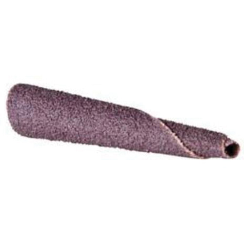 Cartouche de bande abrasive conique ALO, 100 Grain, 5/16" dia., Oxyde d'aluminium, 1-1/2" lo, 1/4" Dimension de l'arbre Haskins Industrial Inc.