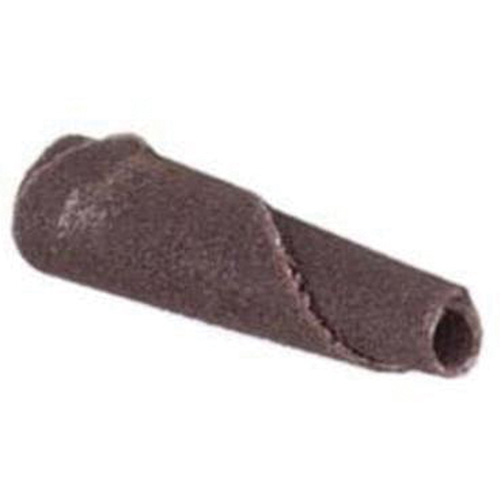 Cartouche de bande abrasive conique ALO, 120 Grain, 3/16" dia., Oxyde d'aluminium, 1" lo, 1/8" Dimension de l'arbre Haskins Industrial Inc.