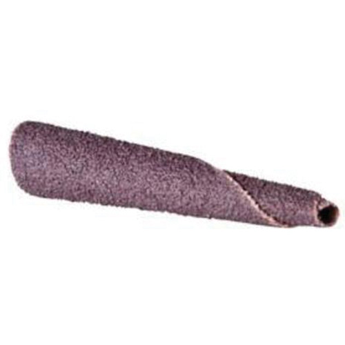 Cartouche de bande abrasive conique ALO, 120 Grain, 5/16" dia., Oxyde d'aluminium, 1-1/2" lo, 1/4" Dimension de l'arbre Haskins Industrial Inc.