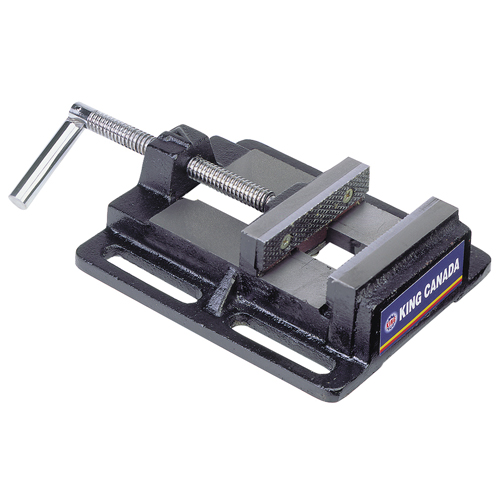 &eacute;tau pour perceuse &agrave; colonne, Largeur des m&acirc;choires 4", Profondeur de la gorge 0", Base Fixation sur &eacute;tabli Haskins Industrial Inc.