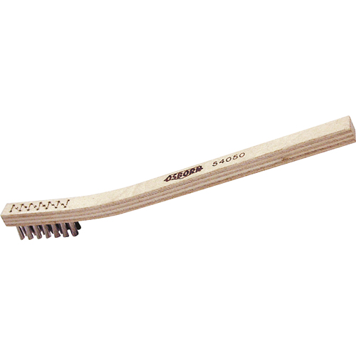 Petites brosse de nettoyage, Acier inoxydable, 3" x 7" rangs de fils, Longueur 7-1/2" Haskins Industrial Inc.