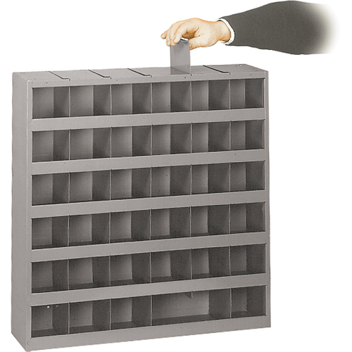 Adjustable Storage Bin Cabinet, Steel, 36 Drawers, 23-3/4" x 4-3/4" x 23-3/4", Grey Haskins Industrial Inc.