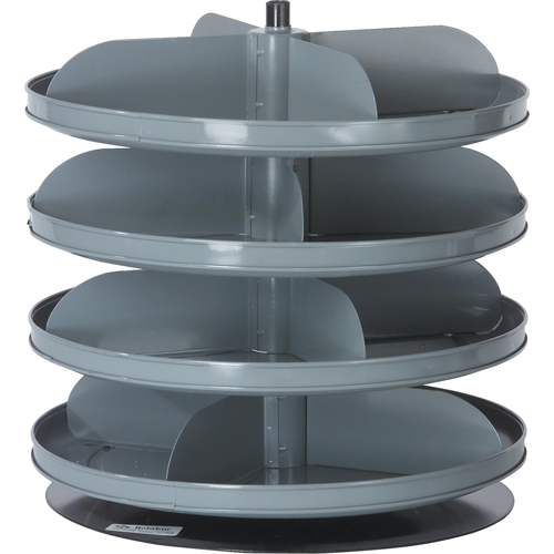 Modules de stockage Rotabin, 60 lb Capacit&eacute; par niveau, 6 Niveau(x), 26-1/8" ha x 17" dia Haskins Industrial Inc.