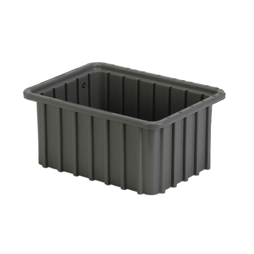 Divider Box, Polyethylene, 9.8" W x 7.3" D x 5" H, Grey Haskins Industrial Inc.