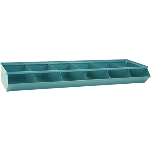 Bacs sectionnels superposables, Cap. 100 lb, 37" la x 12" p x 4-1/2" h, Bleu Haskins Industrial Inc.
