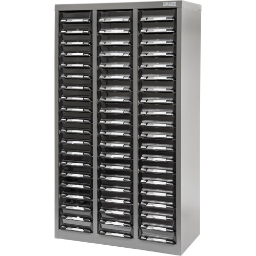 Casiers pour pi&egrave;ces KPC-300, Acier galvanis&eacute;, 60 tiroirs, 21-3/10" x 10-2/5" x 36-9/10", Gris Haskins Industrial Inc.