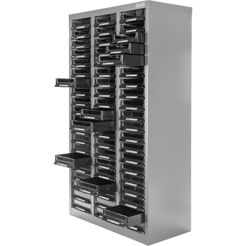 Casiers pour pi&egrave;ces KPC-300, Acier galvanis&eacute;, 60 tiroirs, 21-3/10" x 10-2/5" x 36-9/10", Gris Haskins Industrial Inc.
