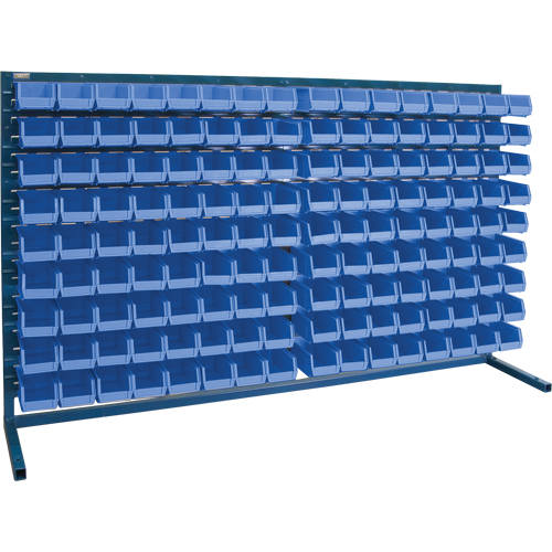 Rayonnage &agrave; persienne avec bacs, 144 bacs, 72" la x 15" p x 40" h Haskins Industrial Inc.