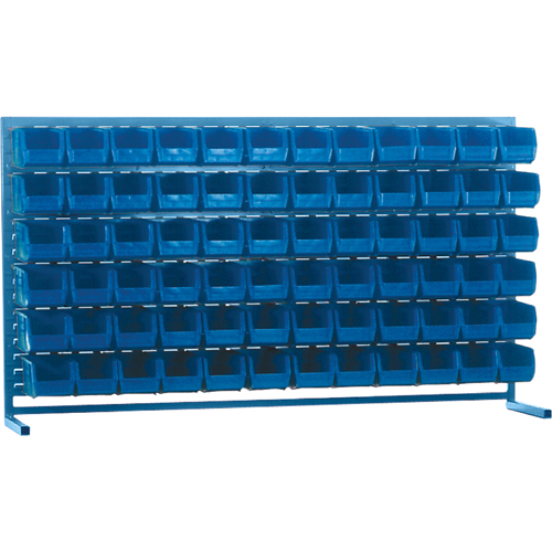 Rayonnage &agrave; persienne avec bacs, 72 bacs, 72" la x 15" p x 40" h Haskins Industrial Inc.