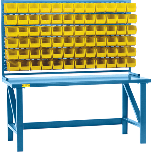 Rayonnage &agrave; persienne avec bacs, 36 bacs, 72" la x 15" p x 40" h Haskins Industrial Inc.