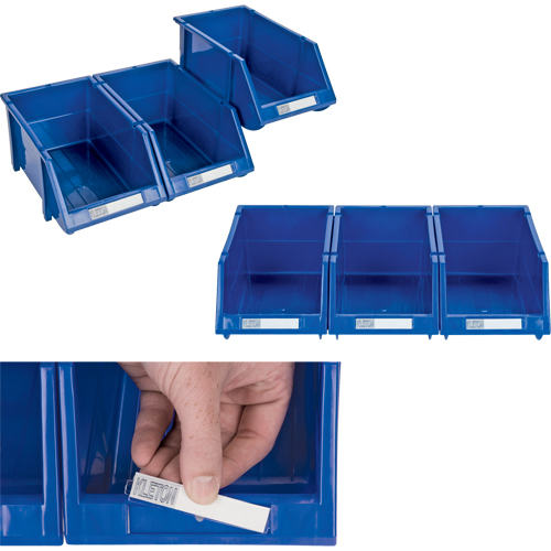 Stack & Hang Bin, 5-7/8" W x 4-11/16" H x 9-13/16" D, Blue Haskins Industrial Inc.