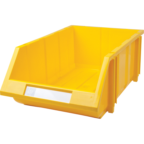 Stack & Hang Bin, 11-13/16" W x 7" H x 17-11/16" D, Yellow Haskins Industrial Inc.