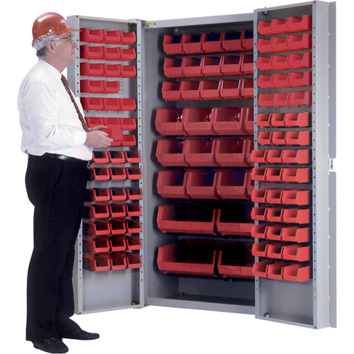 Deep-Door Combination Cabinet, 38" W x 24" D x 72" H, 36 Shelves Haskins Industrial Inc.