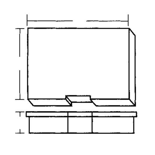 Compartment Case, Plastic, 15-1/2" W x 11-3/4" D x 2-1/2" H, Grey Haskins Industrial Inc.