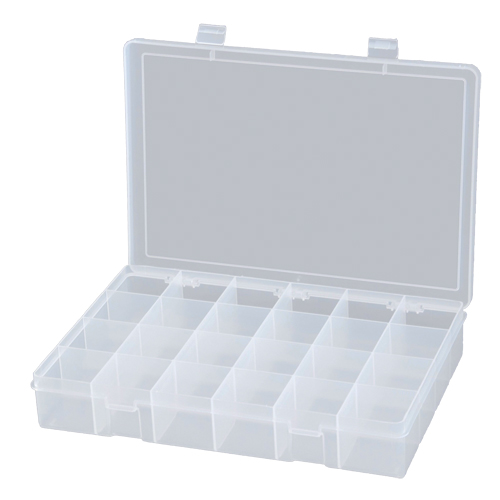 Boîtes &agrave; compartiments compactes en polypropyl&egrave;ne, 13-1/8" la x 9" p x 2-5/16" h, 24 compartiments Haskins Industrial Inc.