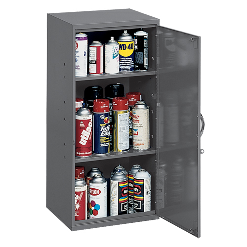 Utility Cabinet, Steel, 2 Shelves, 30" H x 13-3/4" W x 12-3/4" D, Grey Haskins Industrial Inc.