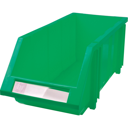 Stack & Hang Bin, 7-7/8" W x 7" H x 17-11/16" D, Green Haskins Industrial Inc.