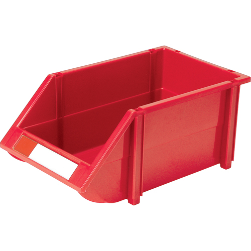 Stack & Hang Bin, 8-3/16" W x 6-3/16" H x 14" D, Red Haskins Industrial Inc.