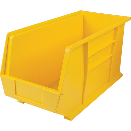 Ultra Stack & Hang Bin, 8-1/4" W x 9" H x 18" D, Yellow Haskins Industrial Inc.