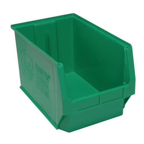 Giant Stacking Containers, 12.375" W x 19.75" D x 11.875" H, Green Haskins Industrial Inc.