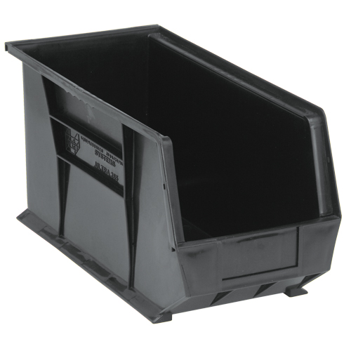 Bacs ultra empilable & suspendable, 8-1/4" la, 9" h x 18" p, Noir Haskins Industrial Inc.