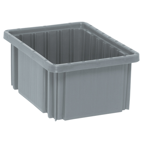 Contenants Divider Box, Plastique, 10,9" la x 8,3" p x 5" h, Gris Haskins Industrial Inc.