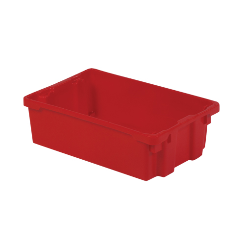 Contenants Stack-N-Nest Polylewton, 6,2" x 20,1" x 13", Rouge Haskins Industrial Inc.
