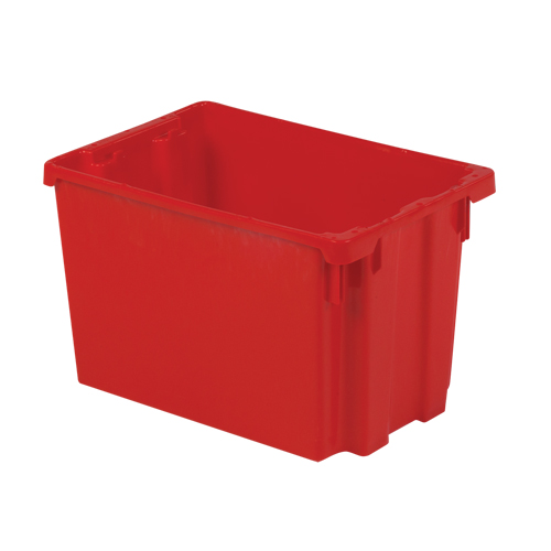 Contenants Stack-N-Nest Polylewton, 12,1" x 19,4" x 12,9", Rouge Haskins Industrial Inc.