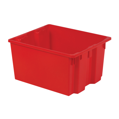 Contenants Stack-N-Nest Polylewton, 13" x 24" x 20", Rouge Haskins Industrial Inc.