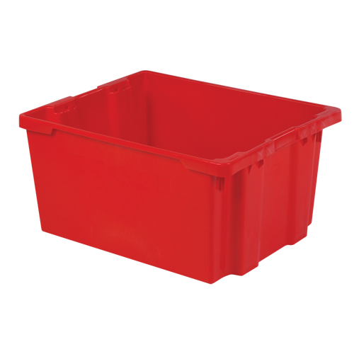 Contenants Stack-N-Nest Polylewton, 15,1" x 30,1" x 24", Rouge Haskins Industrial Inc.