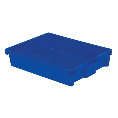 Contenants Stack-N-Nest Polylewton, 6,1" x 29,6" x 22,4", Bleu Haskins Industrial Inc.