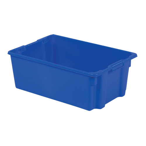 Polylewton Stack-N-Nest&reg; Containers, 10.5" x 28.4" x 18.7", Blue Haskins Industrial Inc.