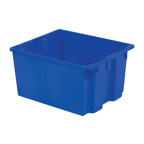 Polylewton Stack-N-Nest&reg; Containers, 13" x 24" x 20", Blue Haskins Industrial Inc.