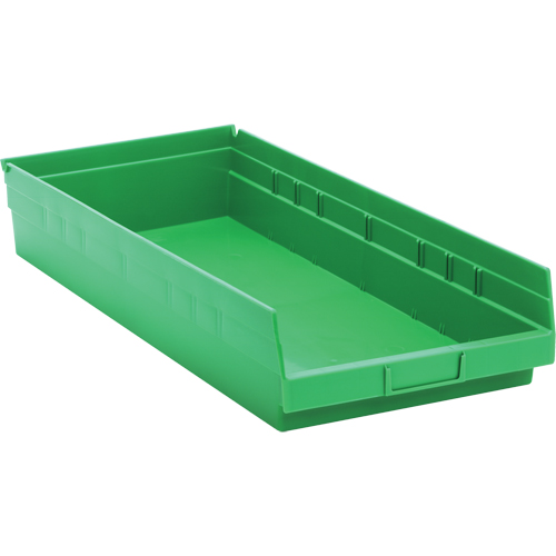 Bacs pour tablette, 11-1/8" la x 4" H x 23-5/8" p, Vert, Capacit&eacute; 50 lb Haskins Industrial Inc.