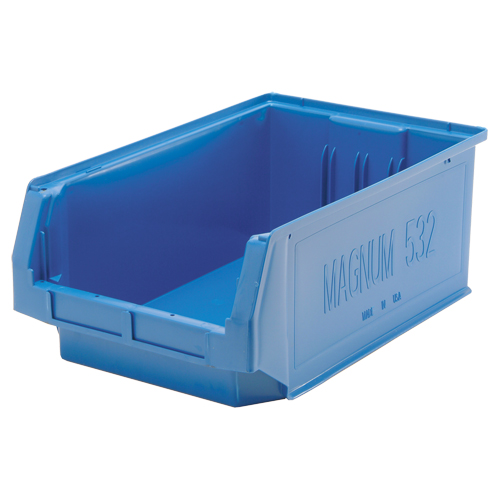 MAGNUM Bin, 7-7/8" H x 12-3/8" W x 19-3/4" D, 150 lbs. Capacity, Black Haskins Industrial Inc.