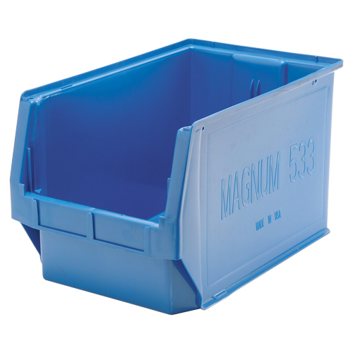 MAGNUM Bin, 11-7/8" H x 12-3/8" W x 19-3/4" D, 150 lbs. Capacity, Black Haskins Industrial Inc.