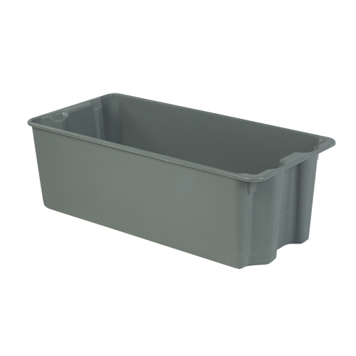 Stack-N-Nest&reg; Plexton Containers, 20.1" W x 42.5" D x 14.1" H, Grey Haskins Industrial Inc.